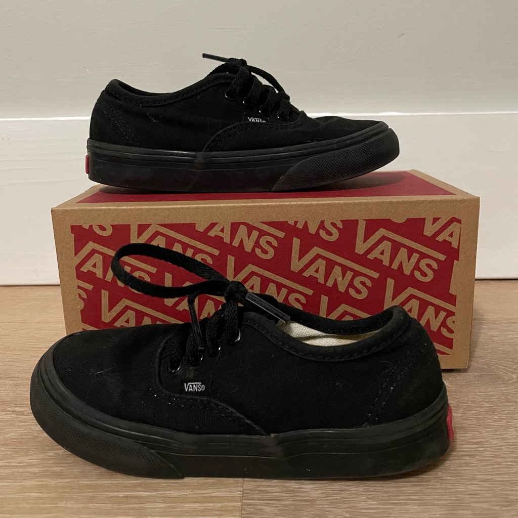 Vans Authentic Black Toddler  Great Condition